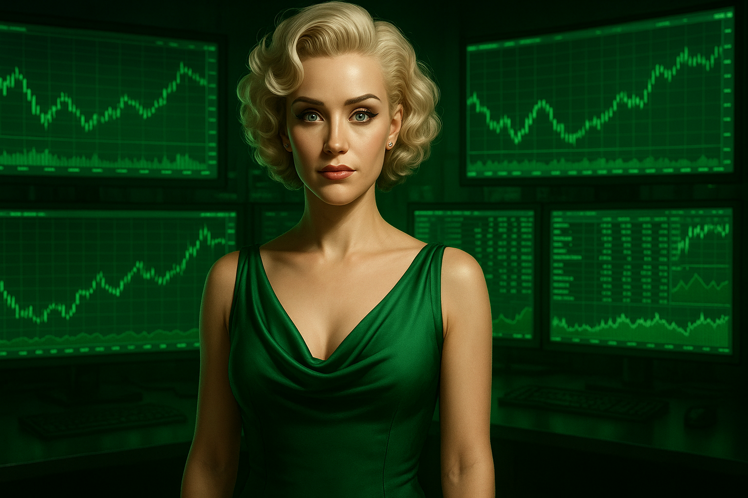 Ruthie in the control room