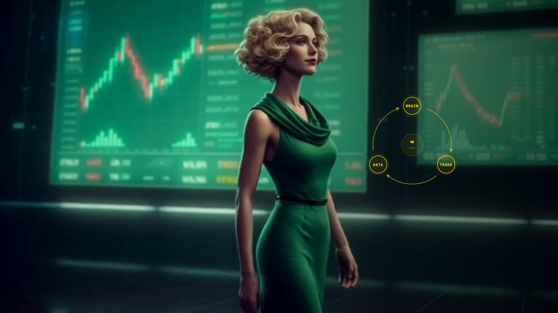 Ruthie in the control room